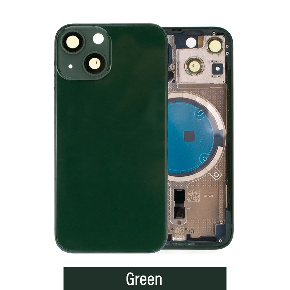 Rear Housing for iPhone 13 mini (NO LOGO)-Green Rear Housing for iPhone 13 mini (NO LOGO)-Green